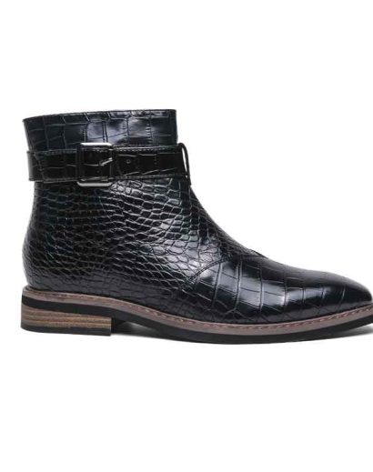 Martin cotton leather boots